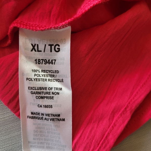 NEW- RACHEL Rachel Roy Red Sleeveless Tank Top, Size XL - Picture 5 of 5